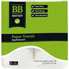 Best Buy Paper Towel 3ply 2pk