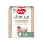 Huggies Ultimate Nappies Size 3 Crawler 72pk