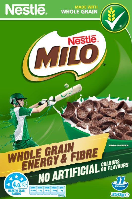 Nestle Whole Grain Energy & Fibre Milo Cereal | 350g