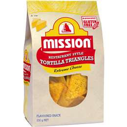 Mission Tortilla Triangles Extreme Cheese 230g