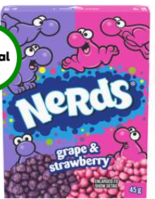 Wonka Nerds Grape & Strawberry 46.7g