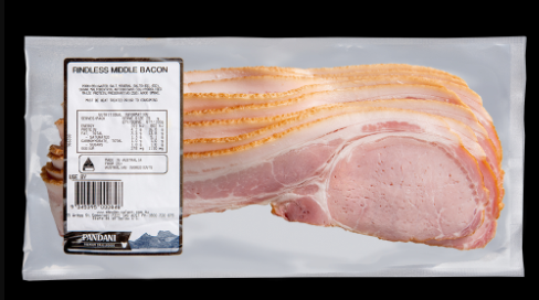 Pandani Rindless Middle Bacon 500g