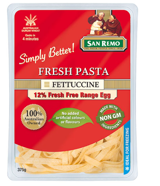 San Remo Fresh Pasta  Fettuccine 500g