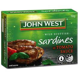 John West Sardines In Tomato Sauce 110g