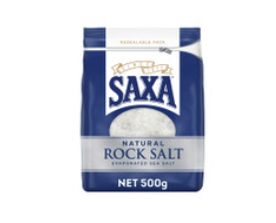 Saxa Natural Rock Salt 500g