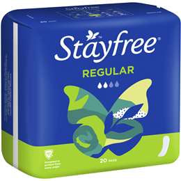 Stayfree Regular No Wings 20pk