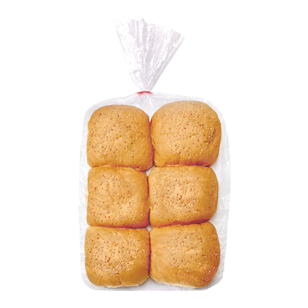 Sunshine Bakery Round Wholemeal Bread Rolls 6pk (Preorder)